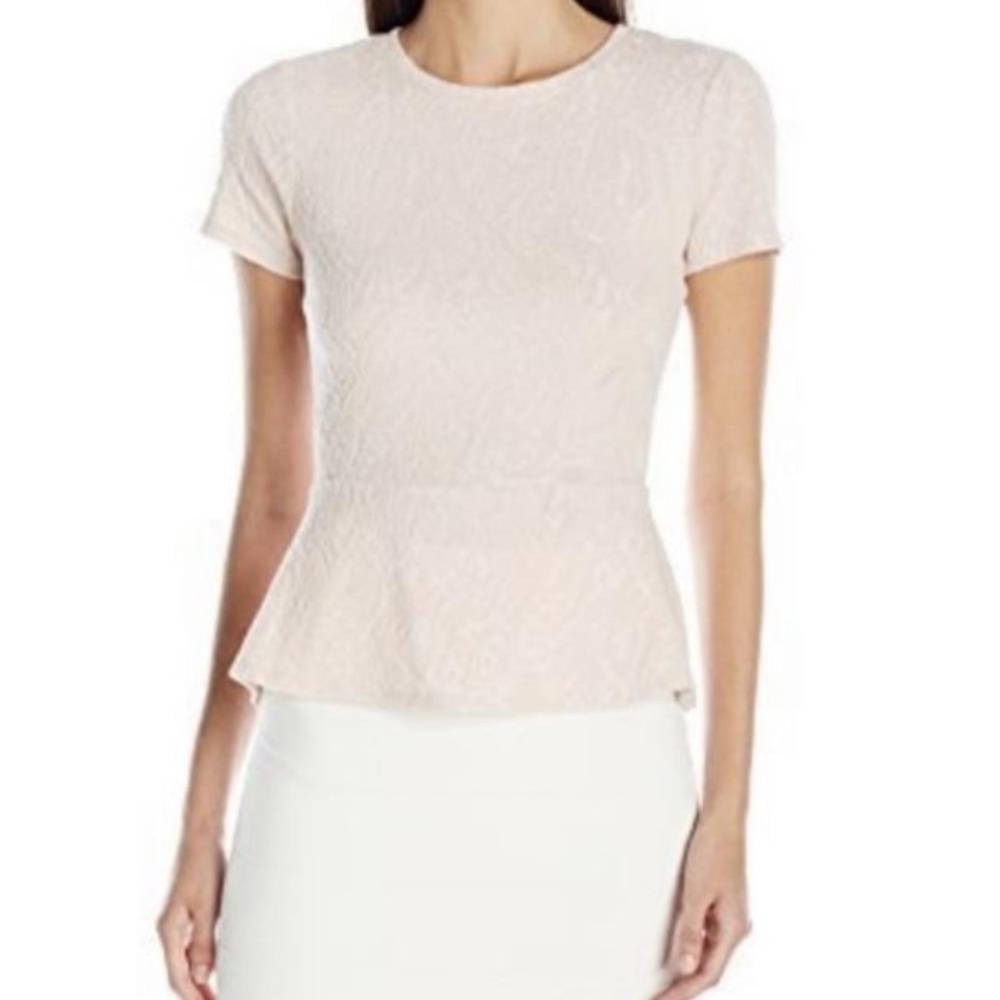 Women’s bcbg peplum top XS Ramona pink